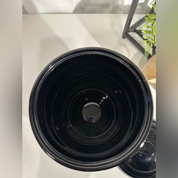 Vintage Amethyst Black Glass Covered Cookie Jar - Picture 5 of 7